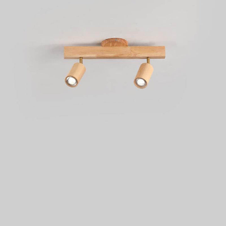 Minimalist Solid Wood LED Track Light