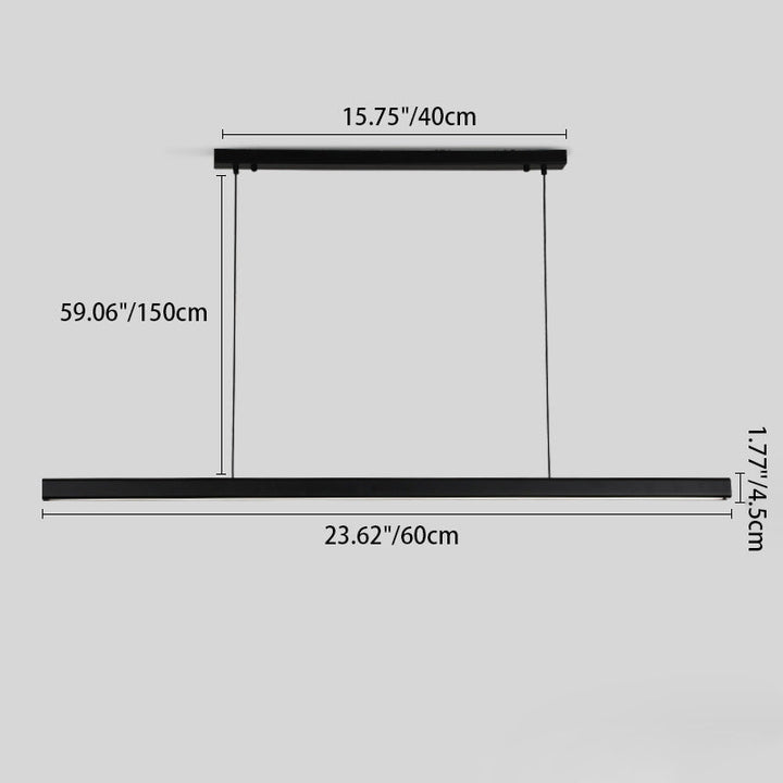 Long Minimalist LED Pendant Light
