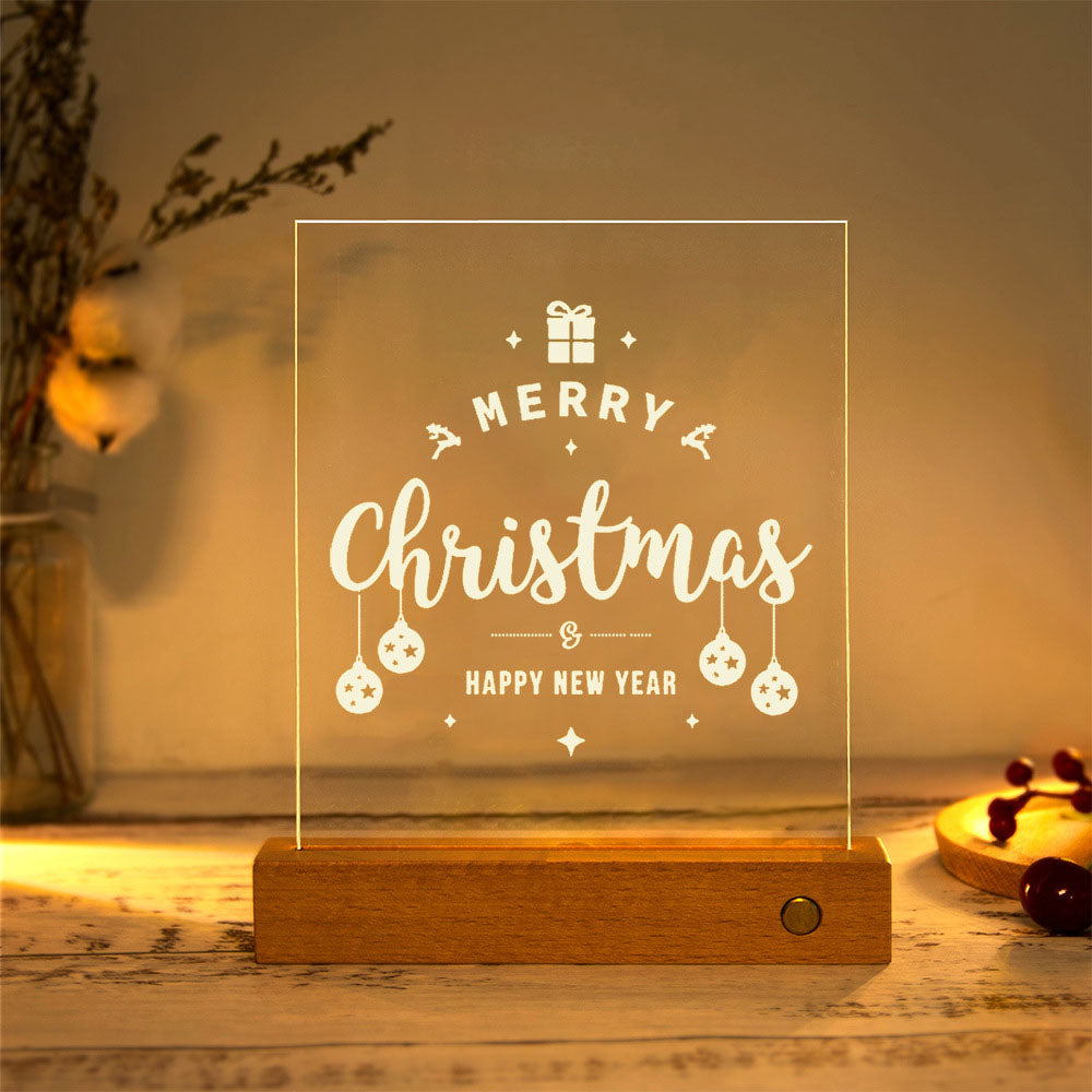 Acrylic Plate LED Table Lamp - 15 Designs