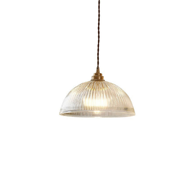 Minimalist Dome Brass Pendant Light