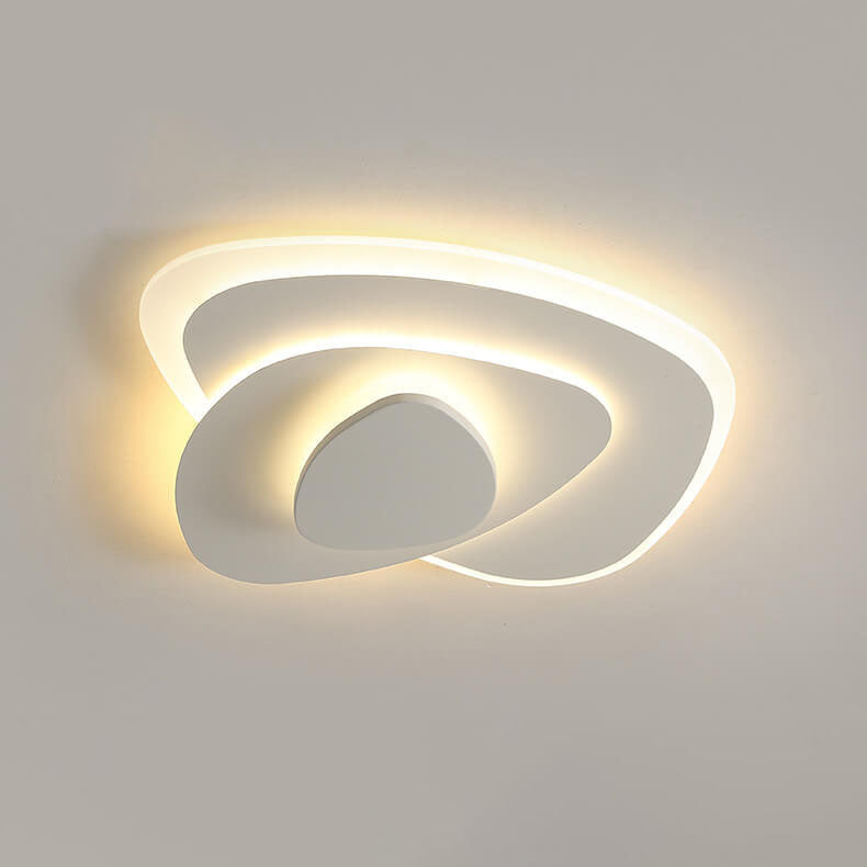 Nordic Geometric Wrought Iron LED Flush Mount Ceiling Light