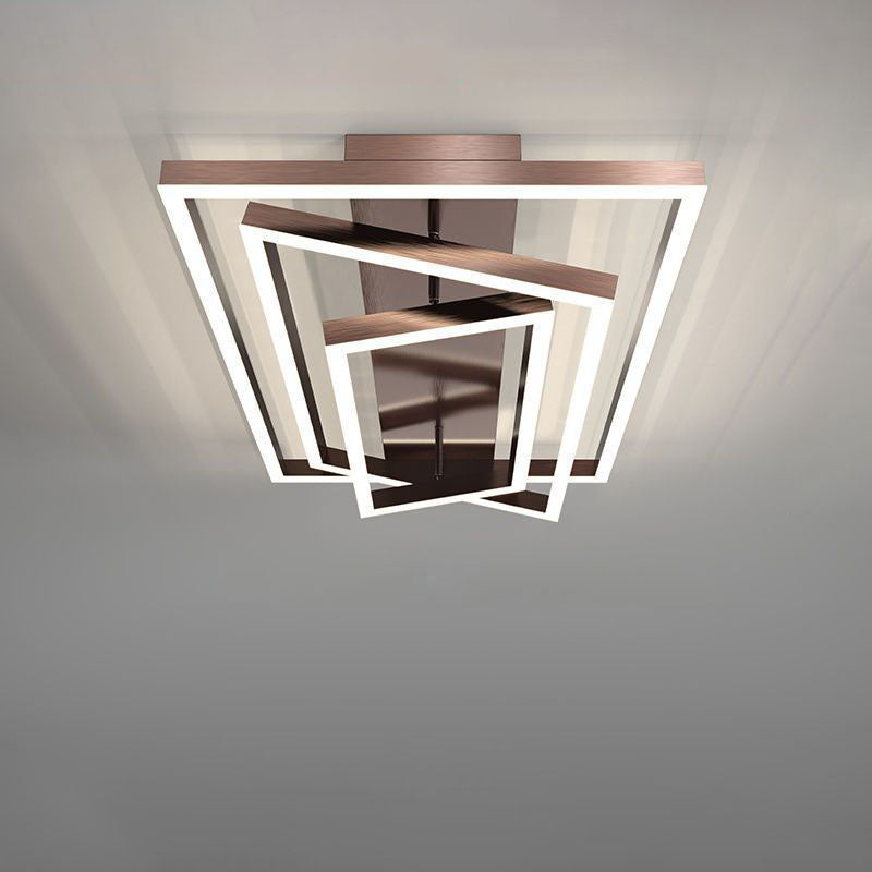 Finish Minimalist Rectangular LED Flush Mount Ceiling Light