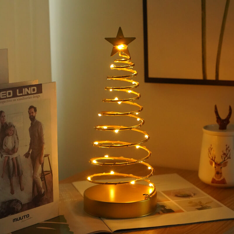 Spiral Star Christmas Night Light