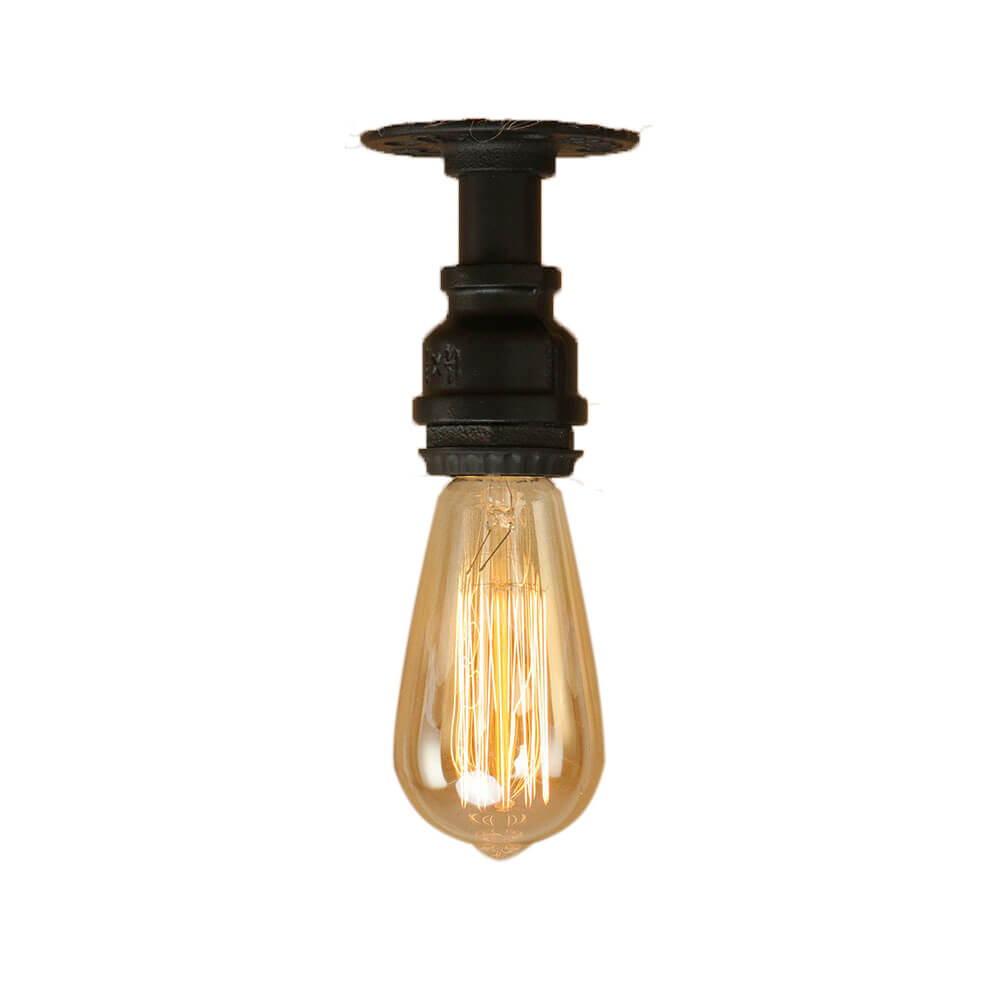 Vintage Glass Flush Mount Ceiling Light