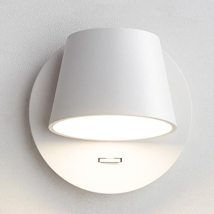 Minimalist Dome Aluminum Rotatable LED Reading Wall Light
