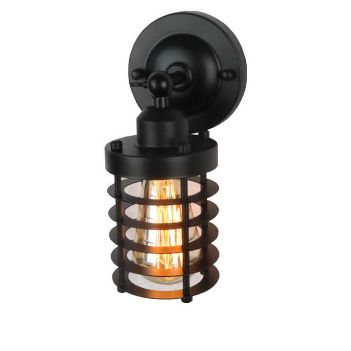 Northern Industrial Wrought Iron Wall Sconce