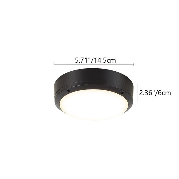 Minimalist Round Aluminum LED Flush Mount Ceiling Light 4