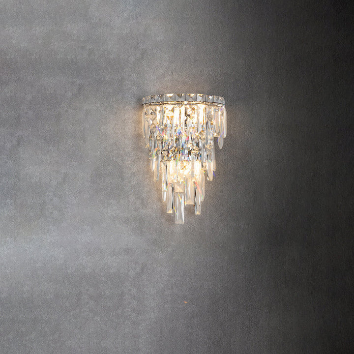 Contemporary Crystal Wall Sconce