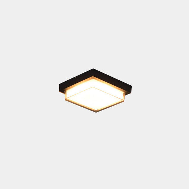 Minimalist Square Aluminum LED Flush Mount Ceiling Light