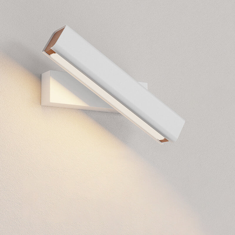 Minimalist Rectangular Aluminum Rotatable LED Wall Sconce