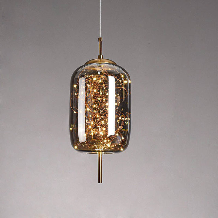 Nordic Cylinder Glass Pendant Light