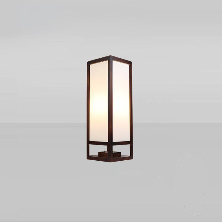 Traditional Rectangular Wood Floor Lamp