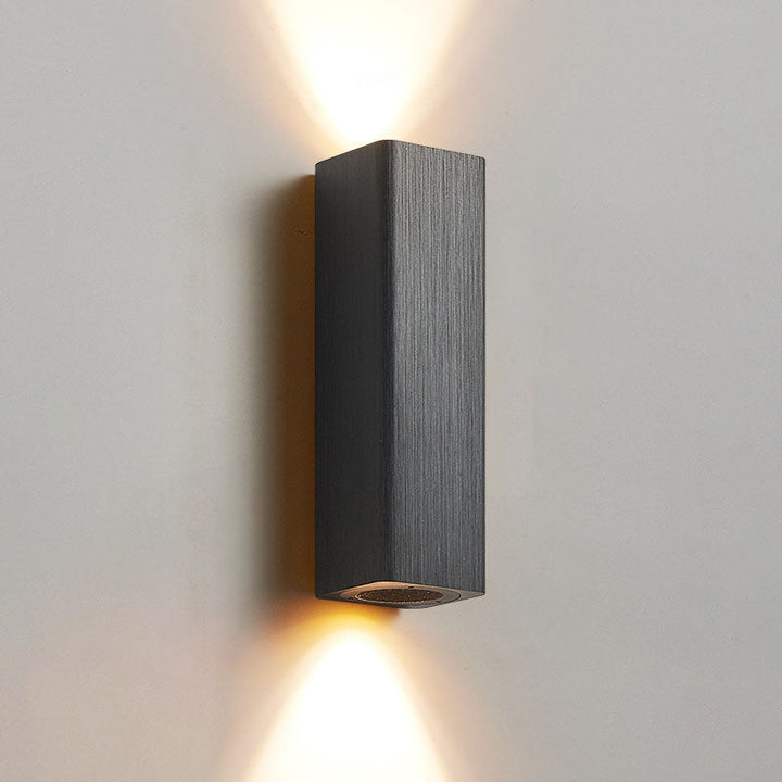 Brushed Minimalist Rectangular Aluminum LED Wall Sconce