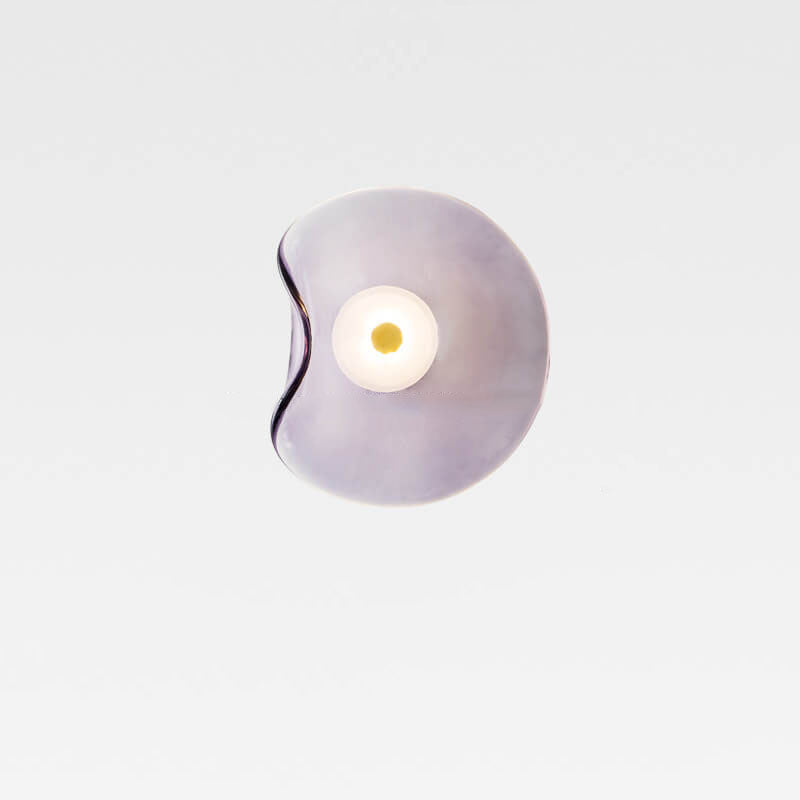 Minimalist Round Glass LED Wall Sconce