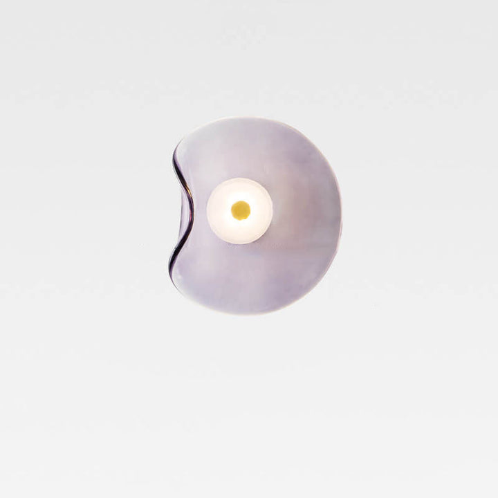 Minimalist Round Glass LED Wall Sconce