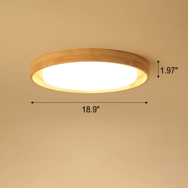 Simple Round LED Flush Mount Ceiling Light