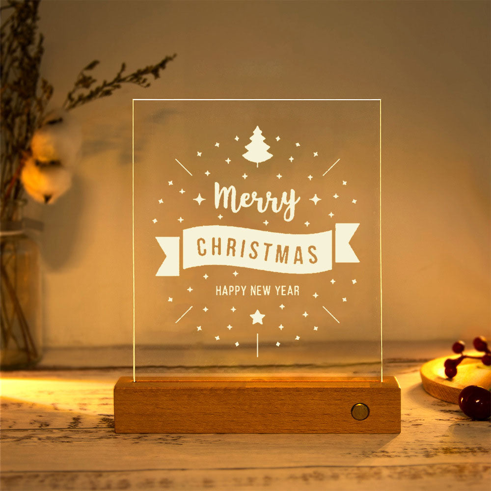 Acrylic Plate LED Table Lamp - 15 Designs
