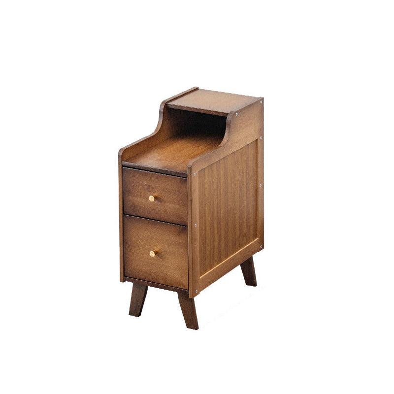 Traditional Rectangular Bamboo End Table