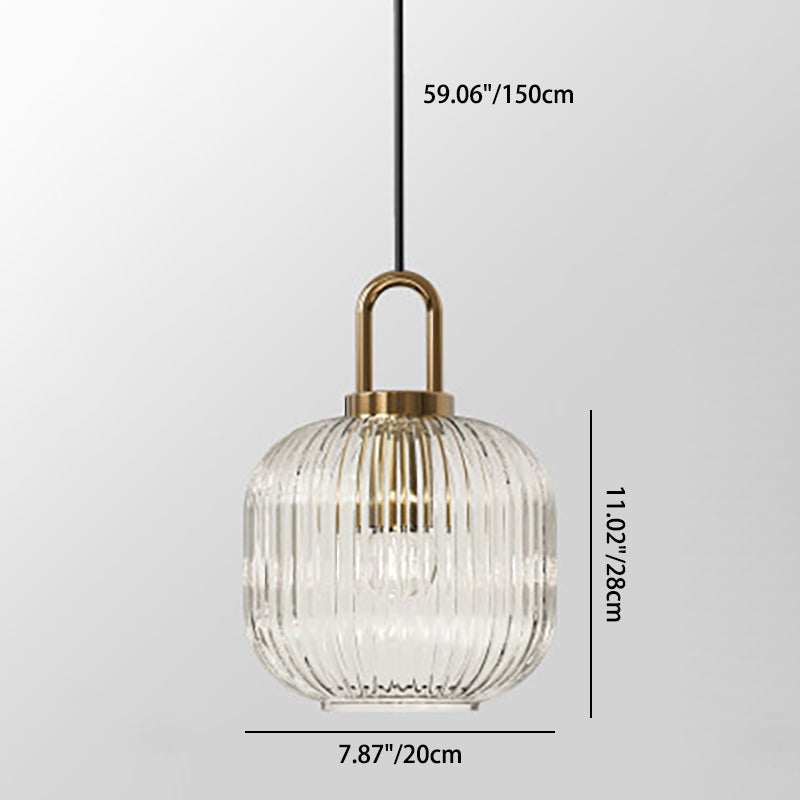 Contemporary Round Stainless Steel Pendant Light