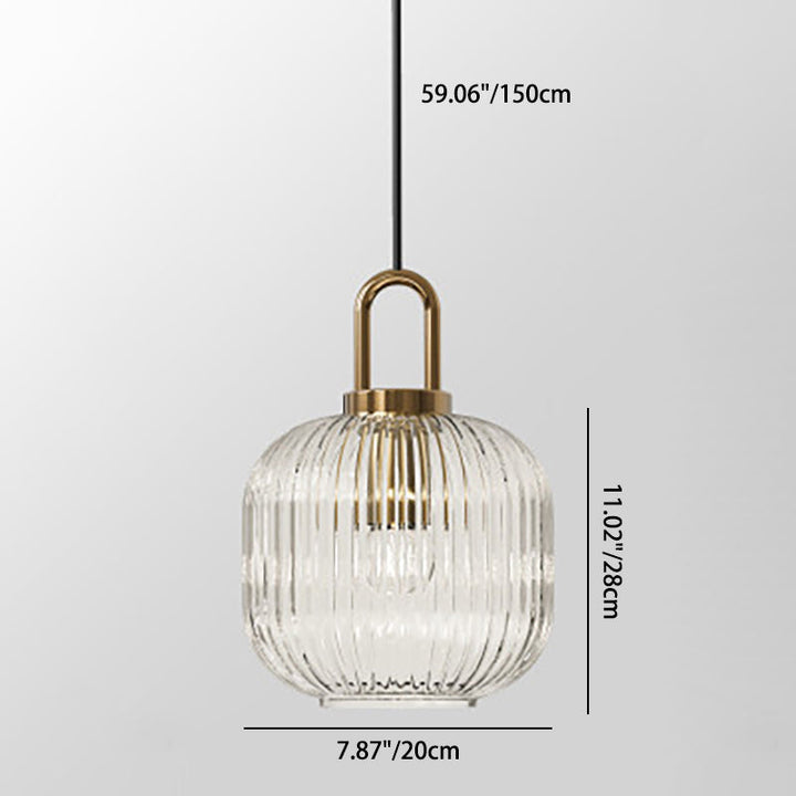Contemporary Round Stainless Steel Pendant Light