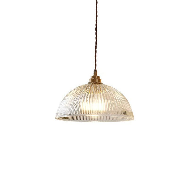 Minimalist Dome Brass Pendant Light