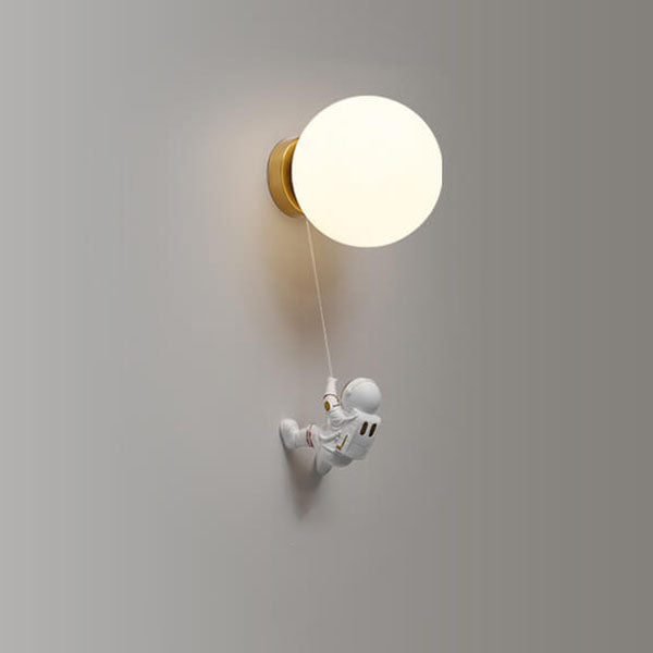 Orb Contemporary Resin Wall Sconce