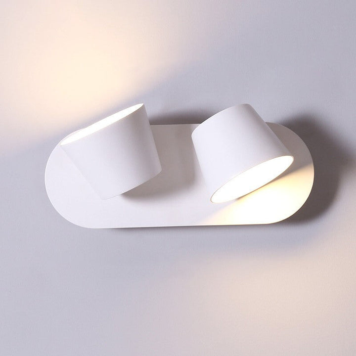 Minimalist Dome Aluminum Rotatable LED Reading Wall Light