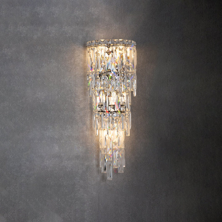 Contemporary Crystal Wall Sconce