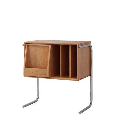 Contemporary Rectangular Stainless Steel End Table
