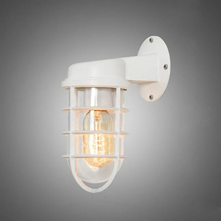Contemporary Round Aluminum Waterproof Wall Sconce