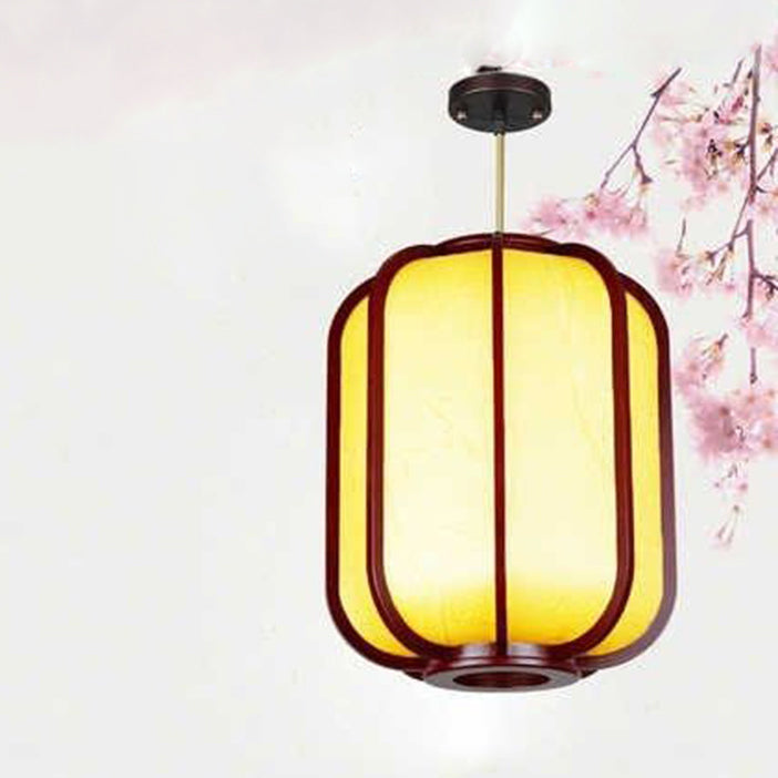 Traditional Lantern Wooden Pendant Light