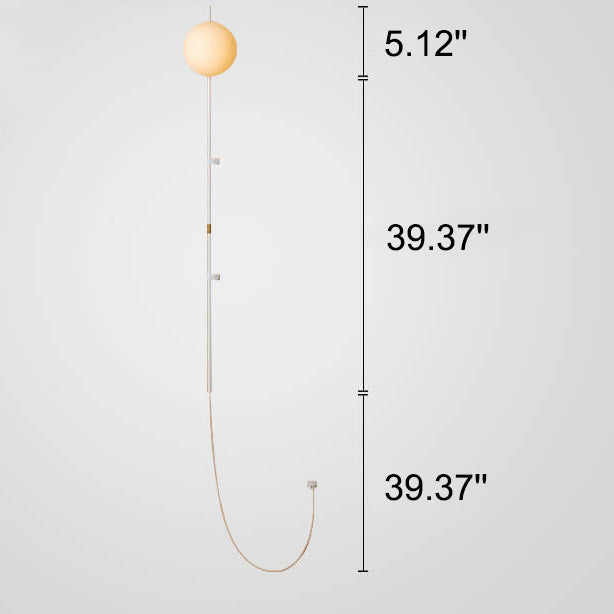 Long Minimalist Glass Wall Sconce