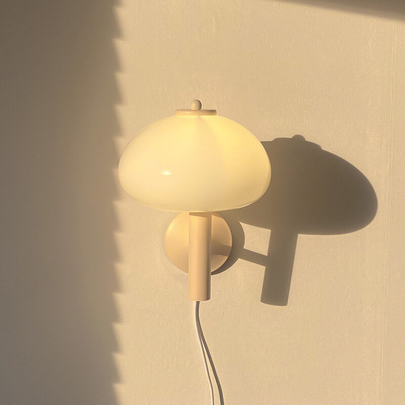 Contemporary Dome Glass Wall Sconce