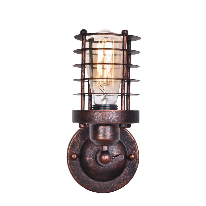 Northern Industrial Wrought Iron Wall Sconce