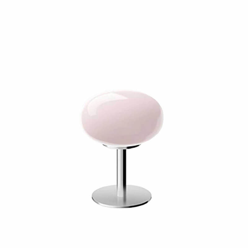 Contemporary Nordic Round Iron Glass 1-Light Table Lamp For Bedroom