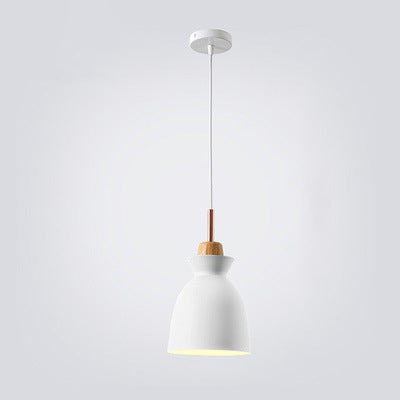 Contemporary Dome Wood Pendant Light