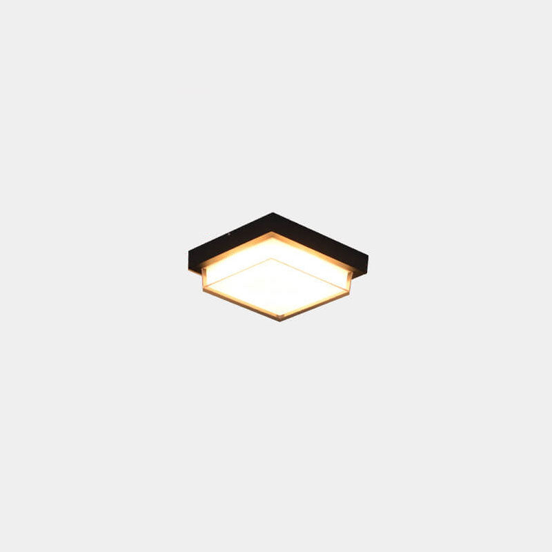 Minimalist Square Aluminum LED Flush Mount Ceiling Light