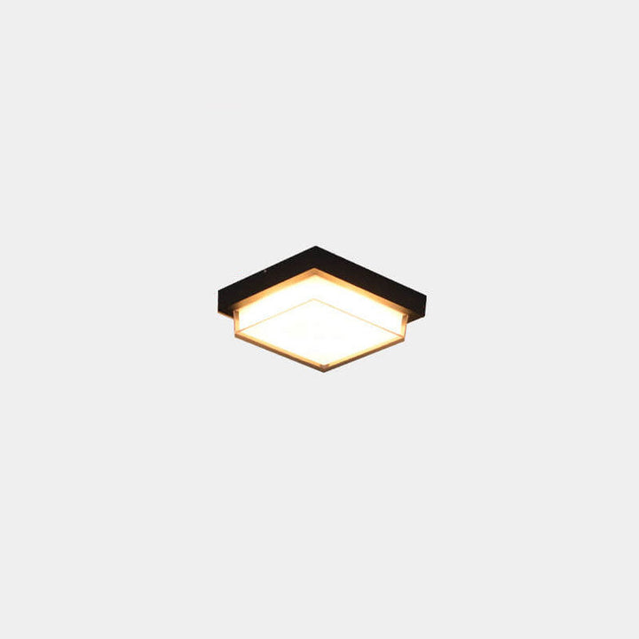 Minimalist Square Aluminum LED Flush Mount Ceiling Light
