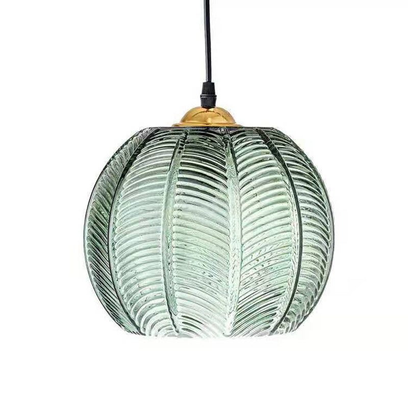 Contemporary Leaf Glass Pendant Light