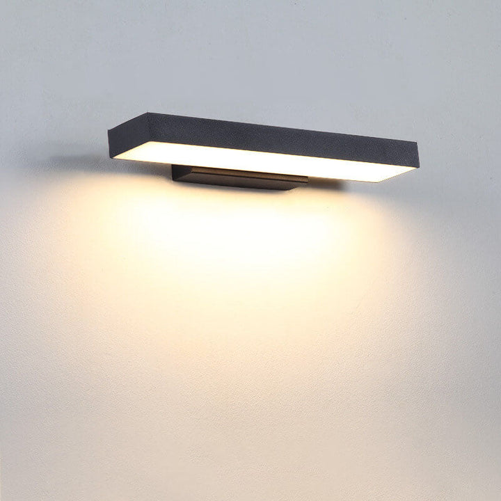 Minimalist Rectangular Waterproof LED Wall Sconce