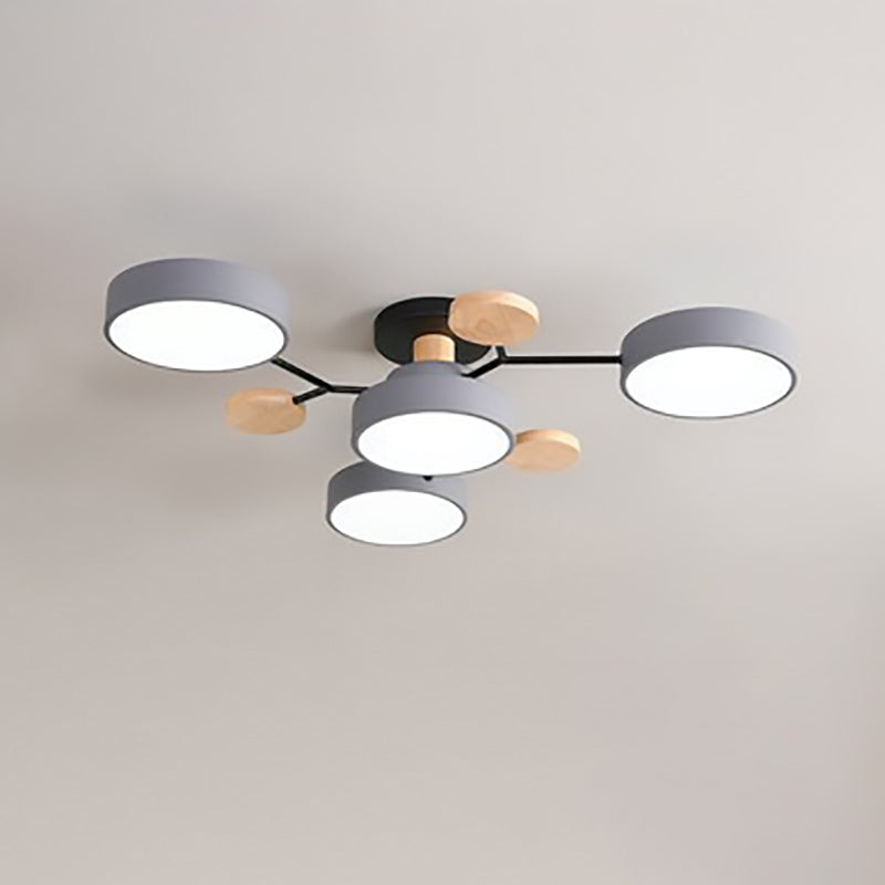 Nordic Molecule LED Semi-Flush Ceiling Light