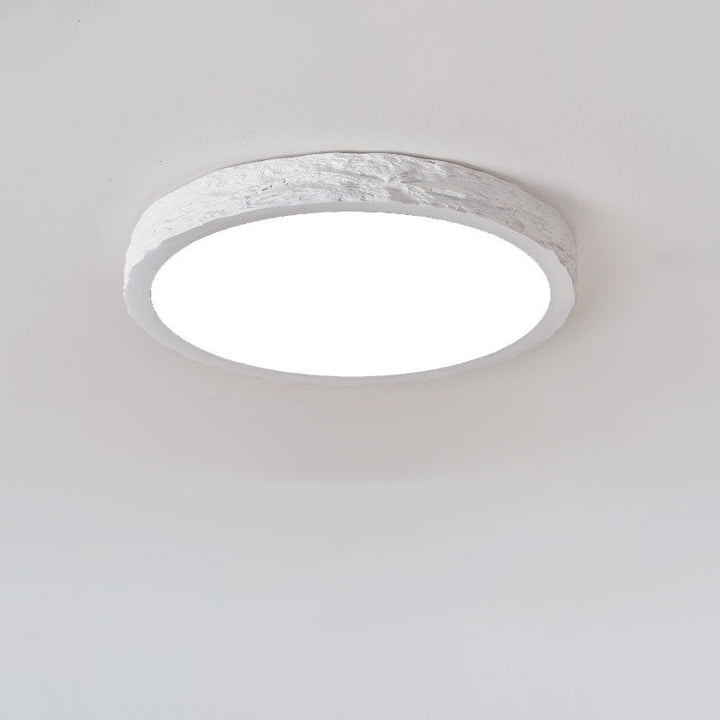 Minimalist Round Resin LED Flush Mount Ceiling Light