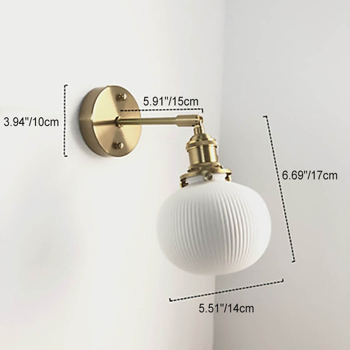 Minimalist Cylinder Brass Wall Sconce