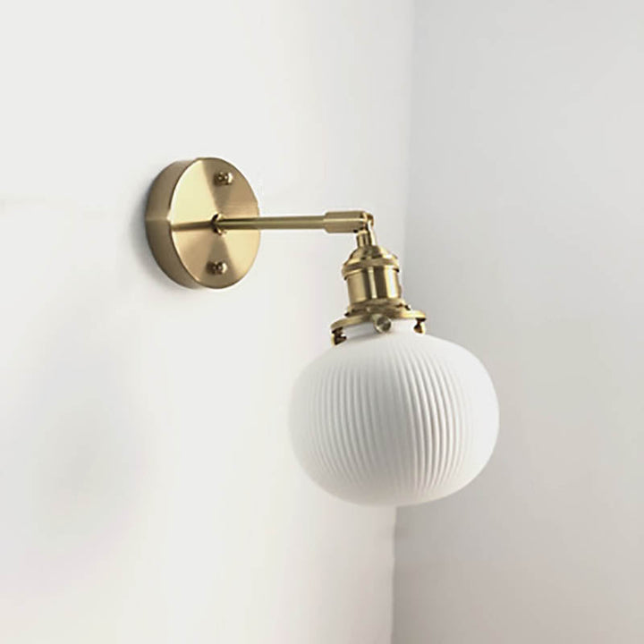 Minimalist Cylinder Brass Wall Sconce