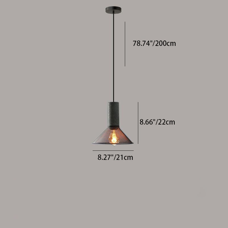 Contemporary Cylindrical Iron Pendant Light