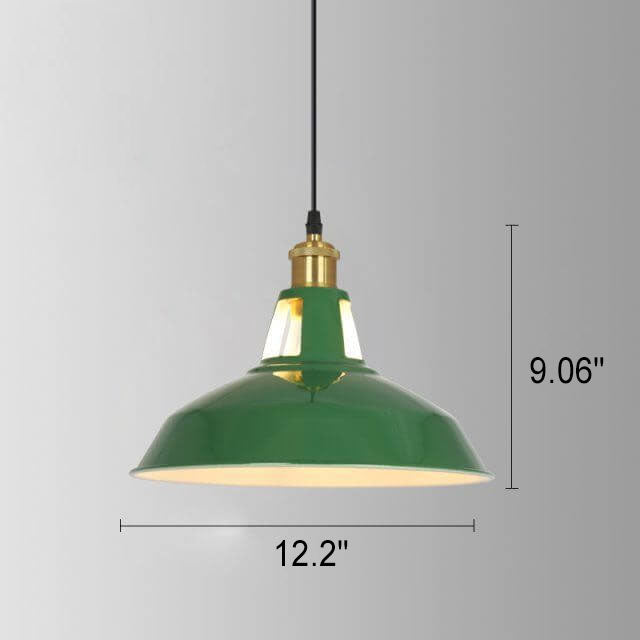 Industrial Dome Iron Pendant Light