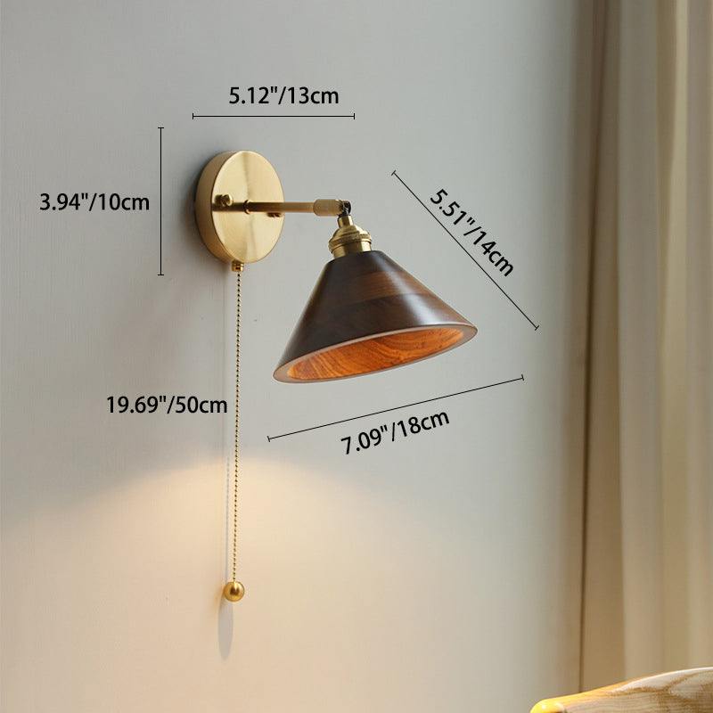 Nordic Round Copper Wall Sconce
