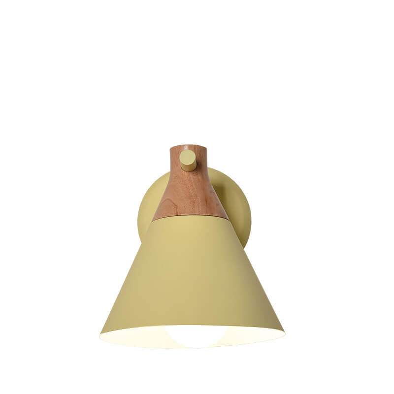 Nordic Solid Wood Wall Sconce