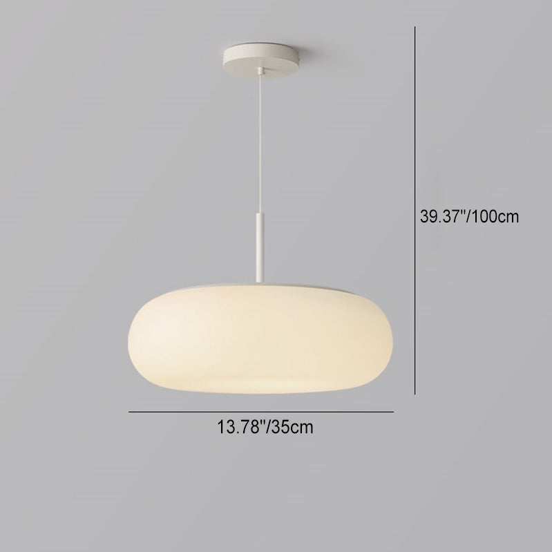 Minimalist Oval Iron LED Pendant Light