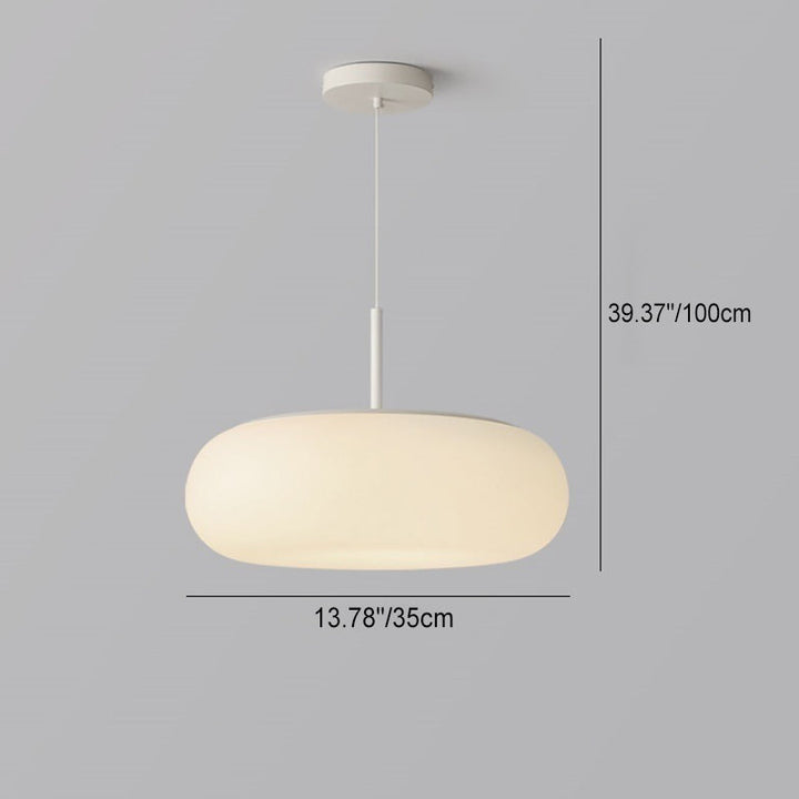 Minimalist Oval Iron LED Pendant Light